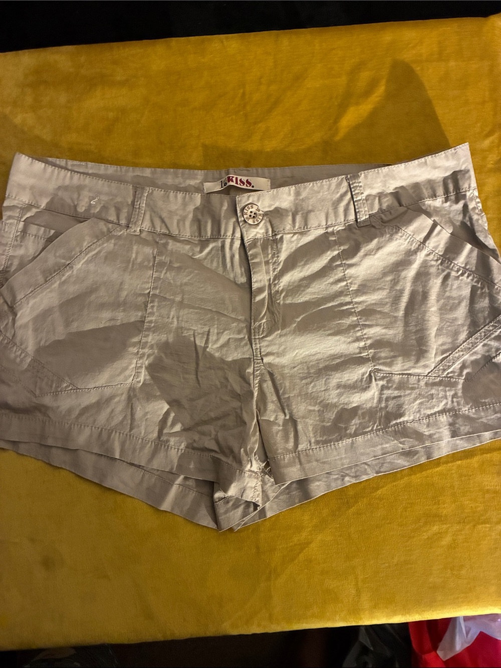 1st Kiss High-Waist Casual Shorts in Light Beige